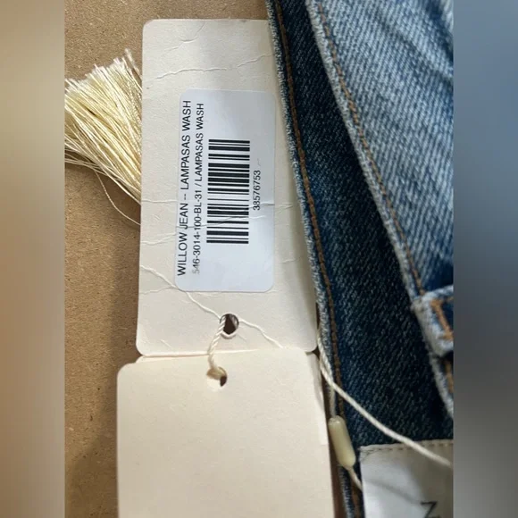 NWT Doen Willow Jean in Lampasas wash size 31 - Picture 11 of 11